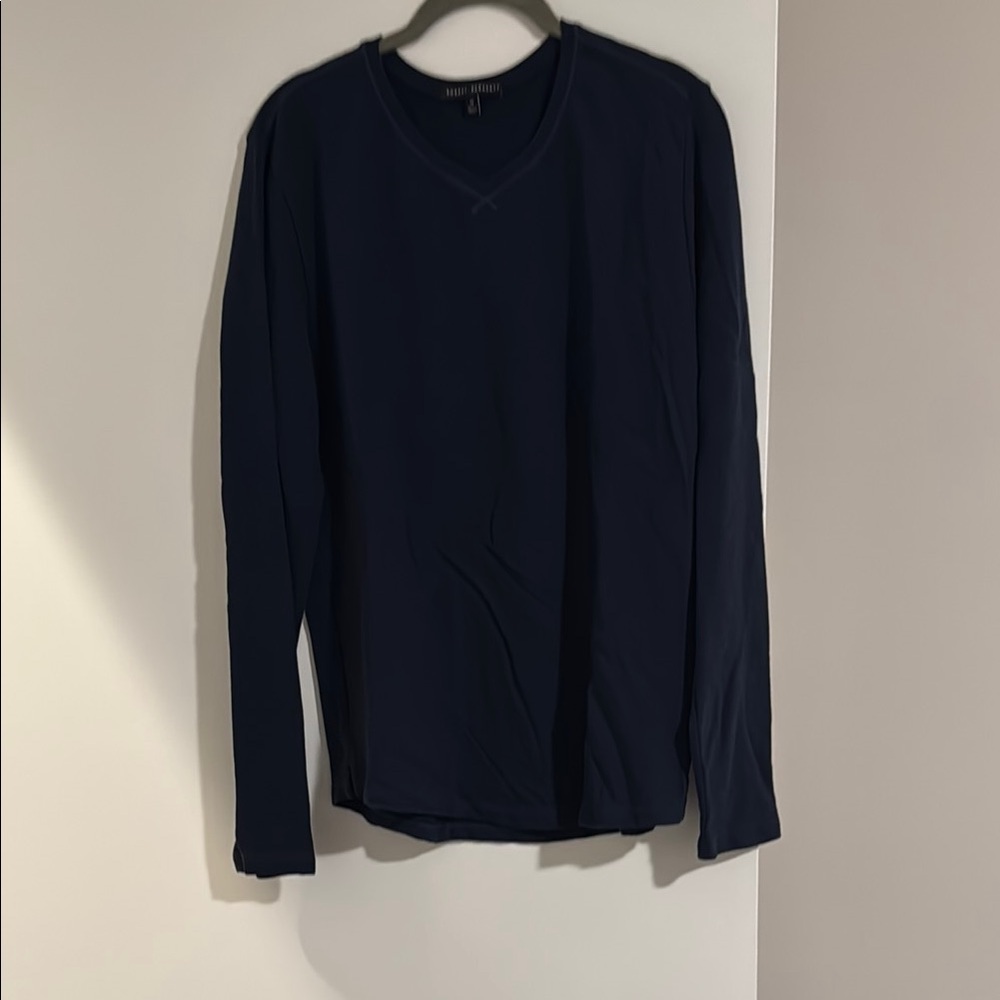 Robert Barakett Men's Navy V-Neck Sweater
